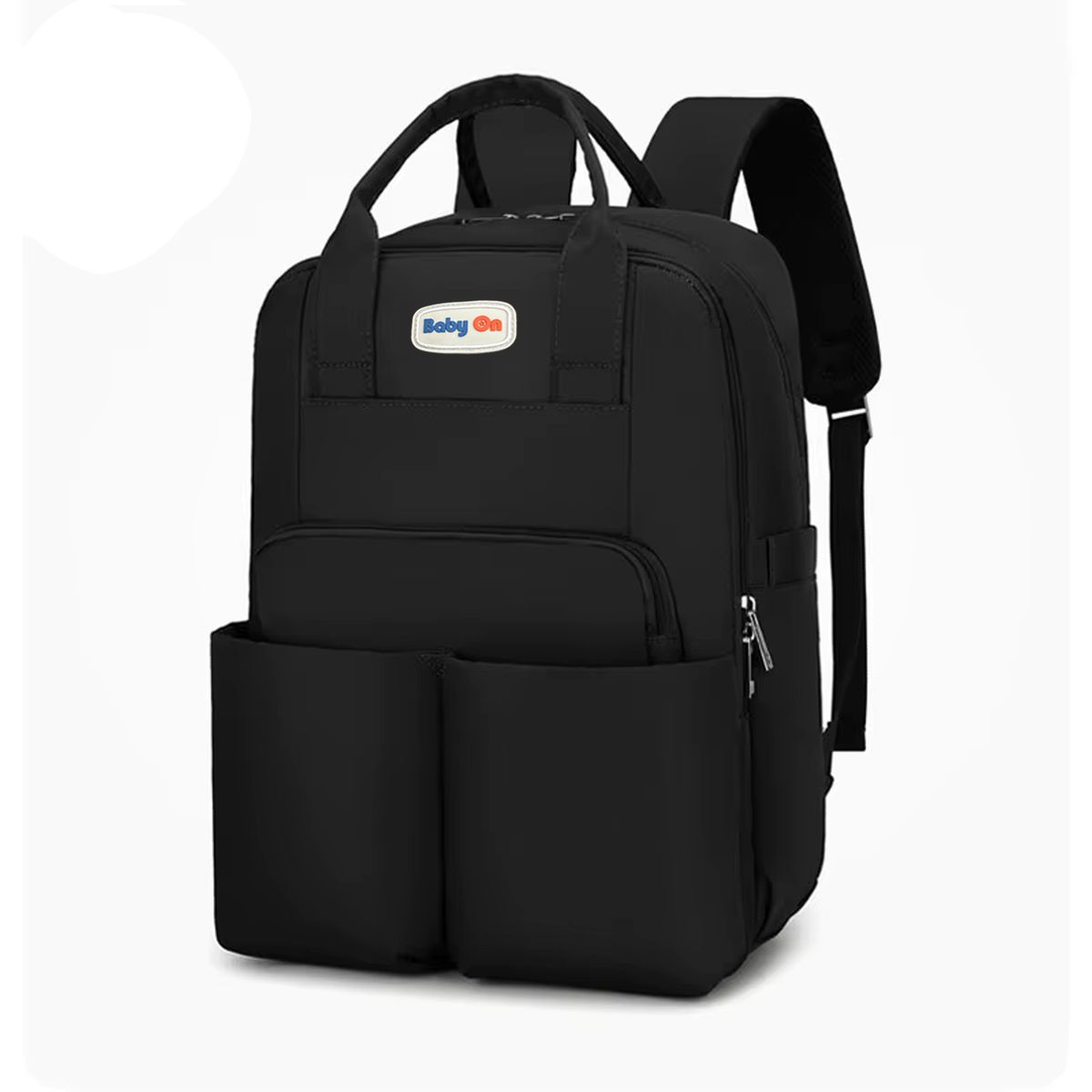 BABY ON - Morral Pañalera Para Bebé Con Cambiador Travel Pad Negra