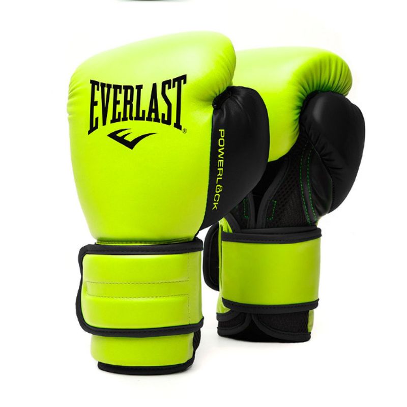 EVERLAST - Guantes de boxeo 12 OZ powerlock v2 Neon Everlast