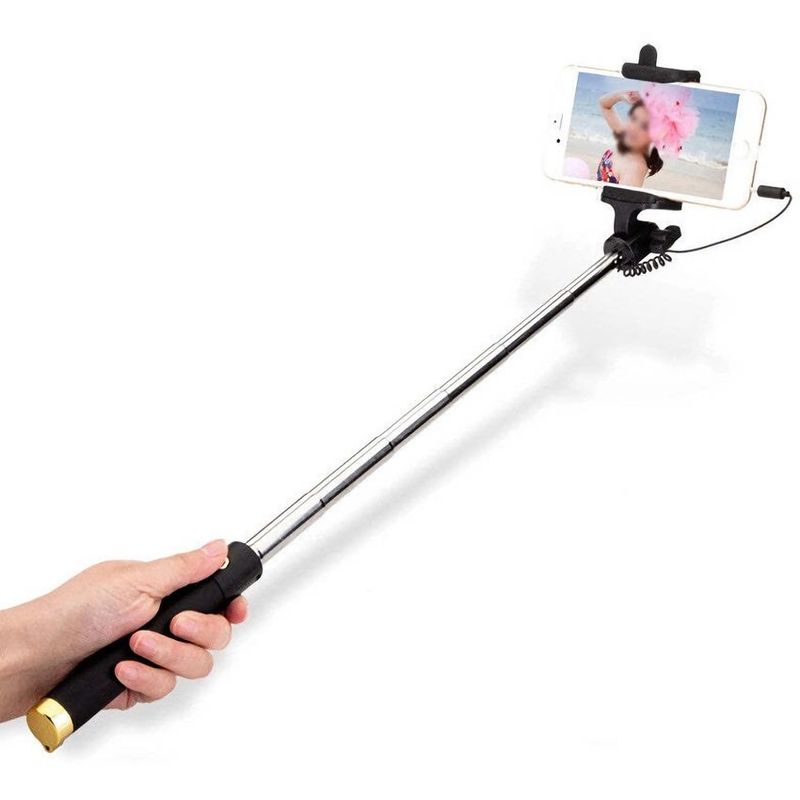 GENERICO - Palo de Selfie 78cm Selfie Stick Negro