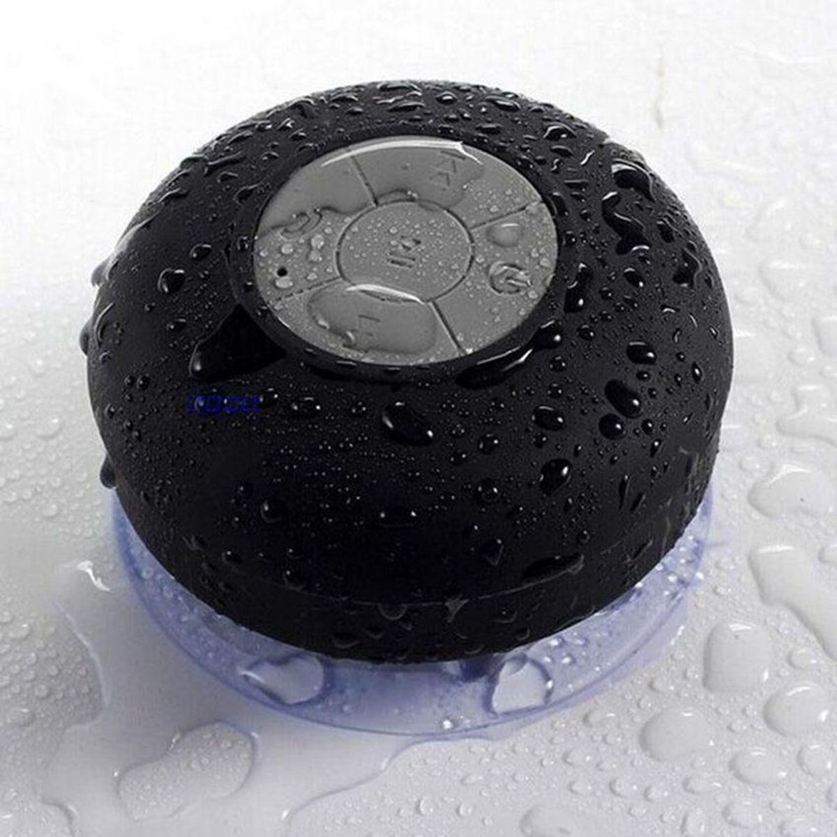 GENERICO - Parlante Resistente Agua Ducha Altavoz Bluetooth BTS-06 Negro