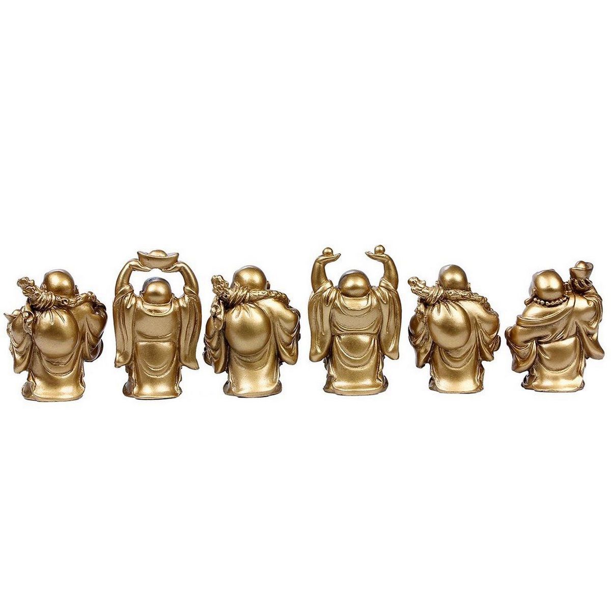 DAYOSHOP - Buda Sonriente 6 Unidades Feng Shui