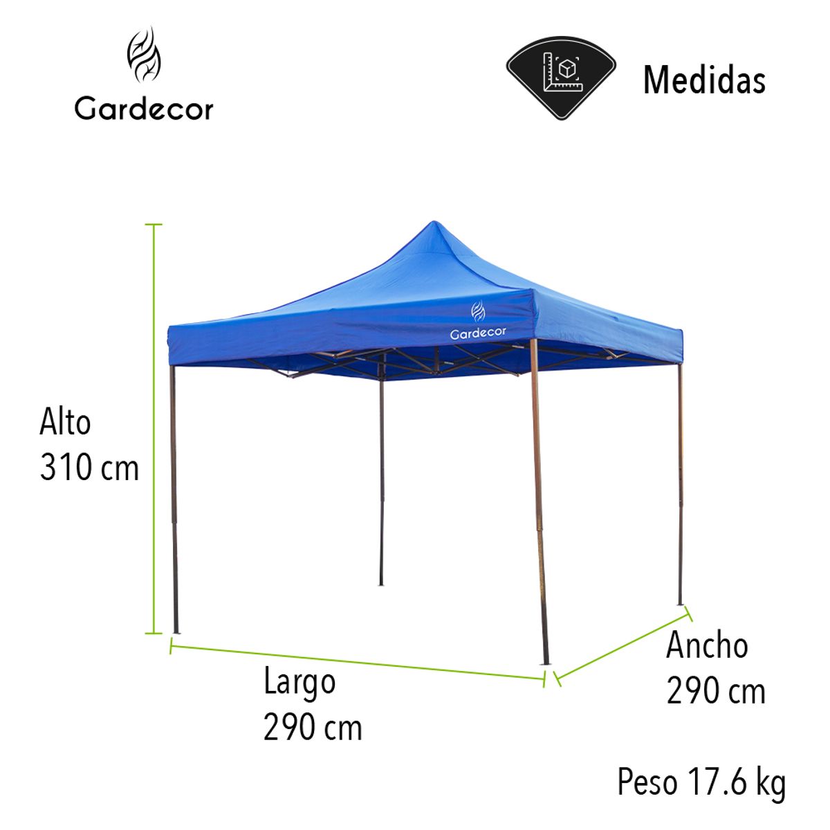 STAY ELIT - Carpa Toldo 3X3 Plegable Reforzado Impermeable con Funda para viaje-