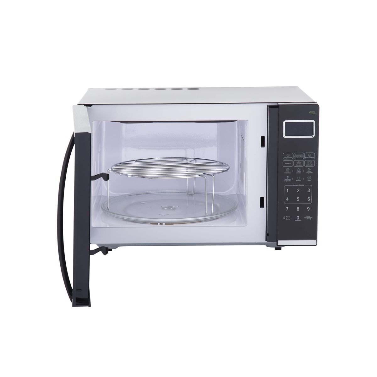 HACEB - Horno Microondas Haceb Negro con GRILL  de 31 Lts - 1.1