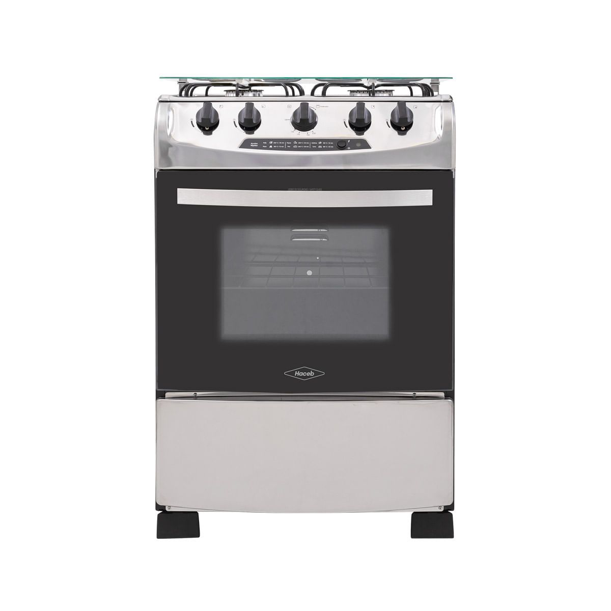 HACEB - Estufa Orégano Haceb 60 cms negra-inox gas natural