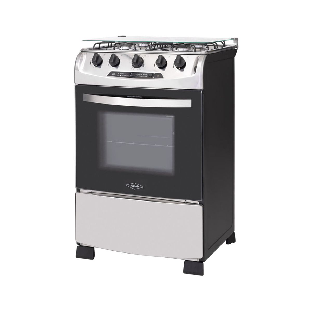 HACEB - Estufa Orégano Haceb 60 cms negra-inox gas natural