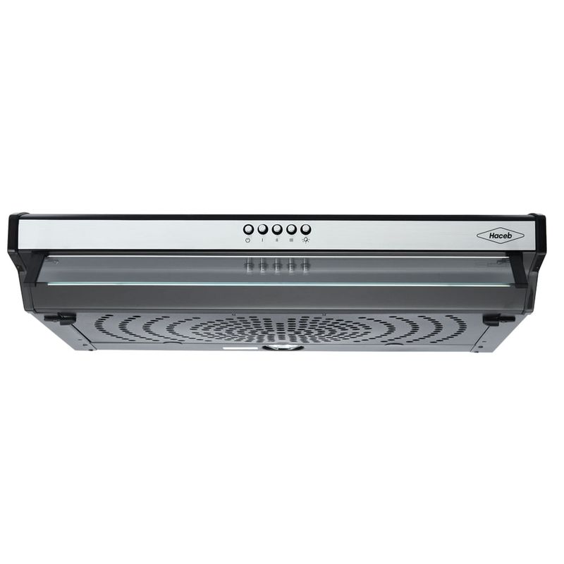 HACEB - Campana Kala Inox Negra 60cm 3 velocidades Haceb