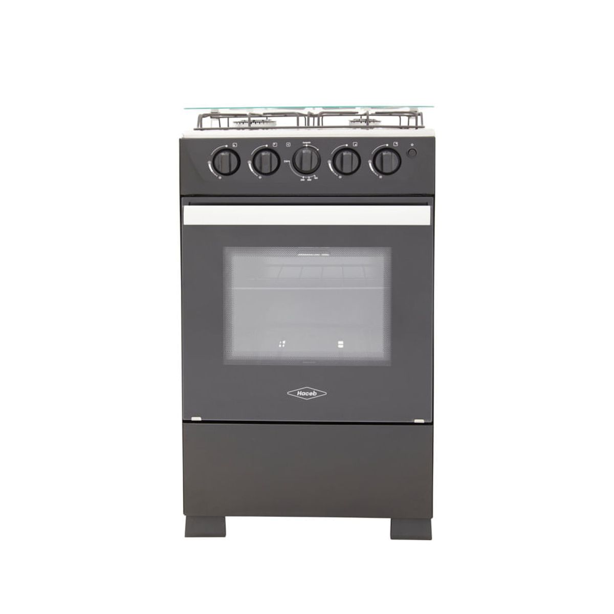 HACEB - Estufa Romero Vidrio Haceb 50 cms Gas Propano Negra