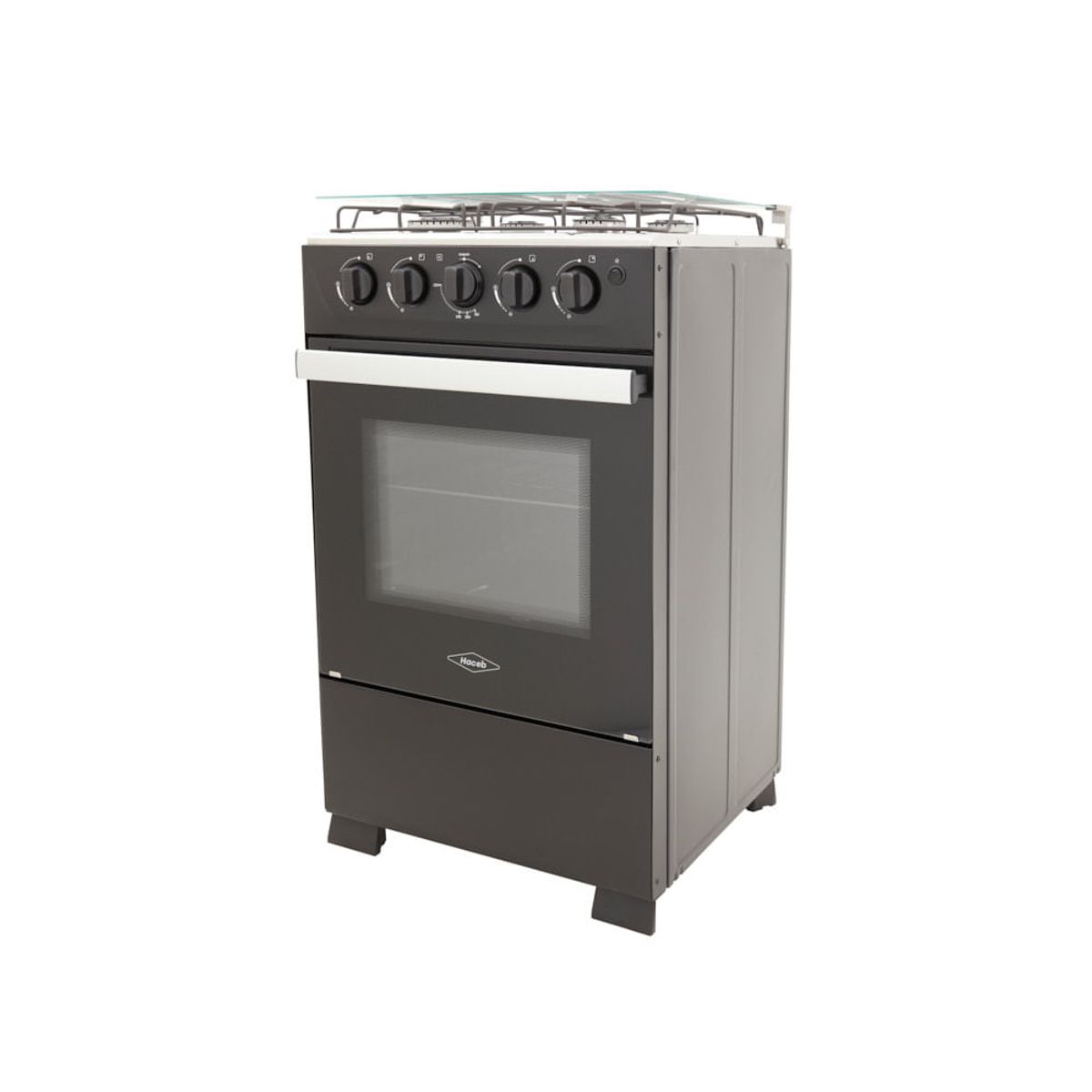 HACEB - Estufa Romero Vidrio Haceb 50 cms Gas Propano Negra
