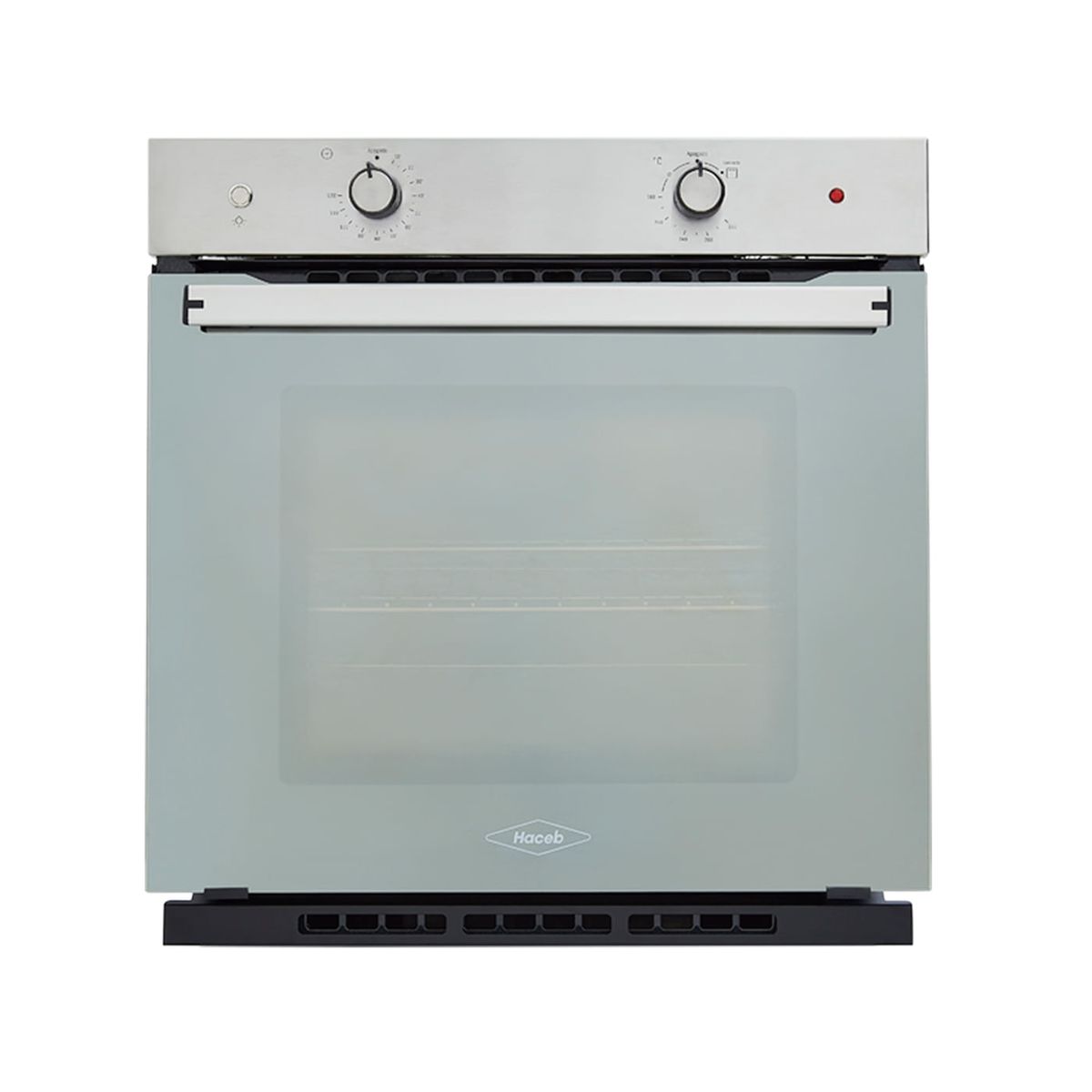 HACEB - Horno mixto Tofu 60 cm inox con vidrio reflectivo gas natural 120V Haceb