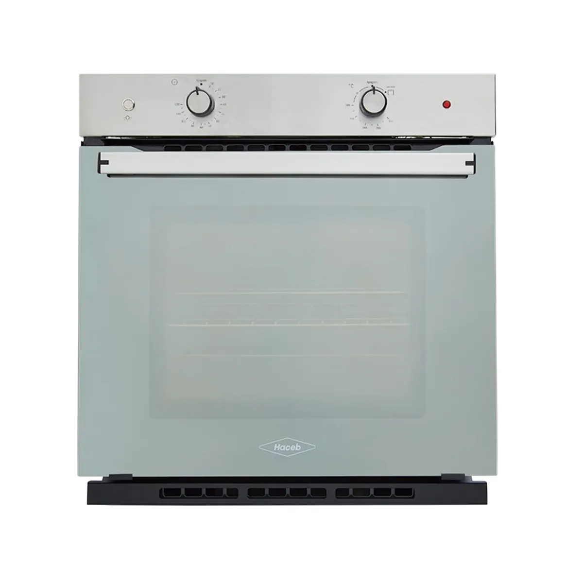 HACEB - Horno mixto Tofu 60 cm inox con vidrio reflectivo gas natural 120V Haceb