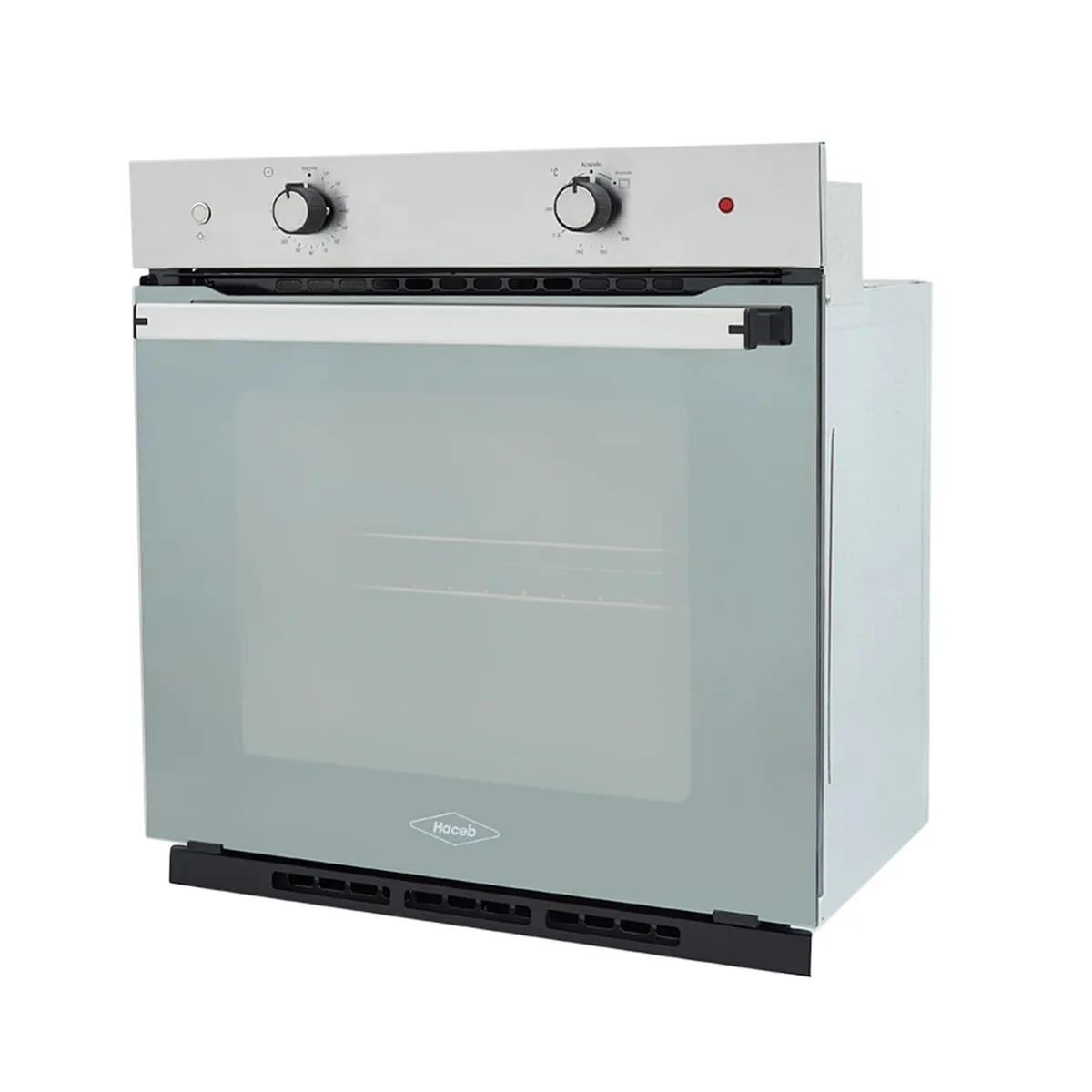 HACEB - Horno mixto Tofu 60 cm inox con vidrio reflectivo gas natural 120V Haceb