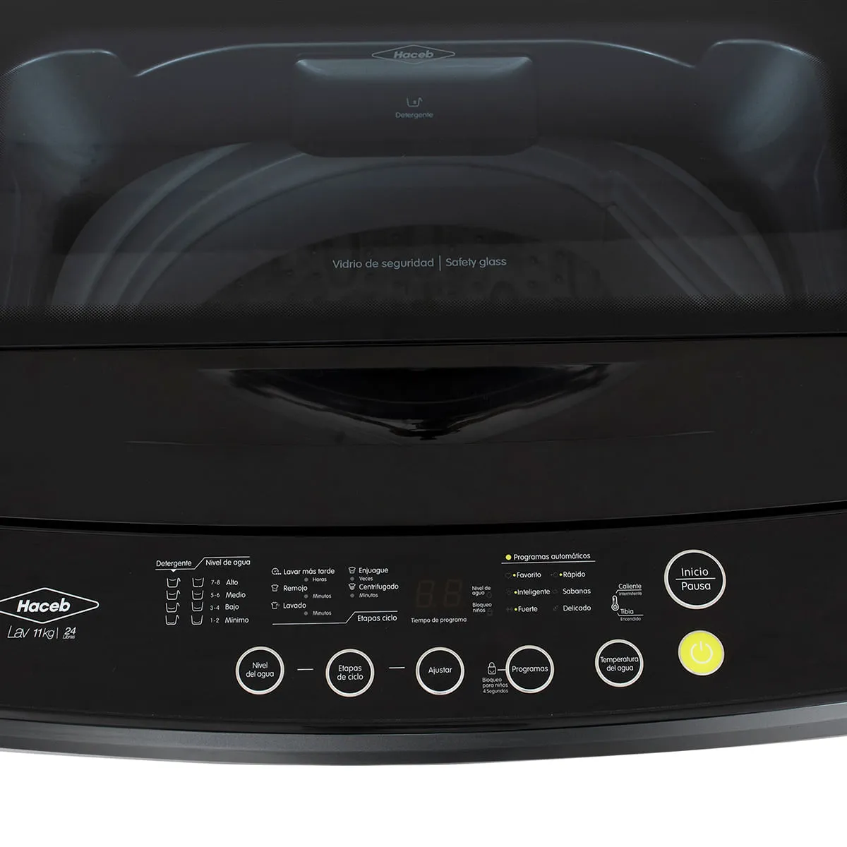 HACEB - Lavadora 11 Kilogramos Haceb Panel Frontal Digital Gris