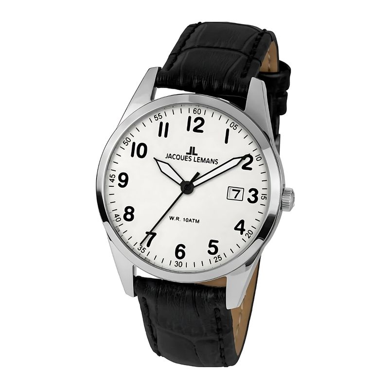 JACQUES LEMANS - Reloj hombre negro JL con 5 Complementos Premium