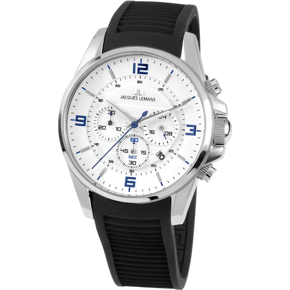 JACQUES LEMANS - Reloj hombre negro JL con 5 Complementos Premium