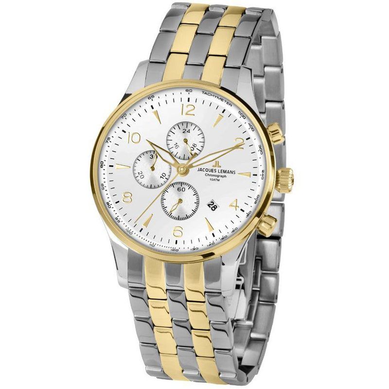 JACQUES LEMANS - Reloj jacques lemans hombre 1-1844zh bicolor