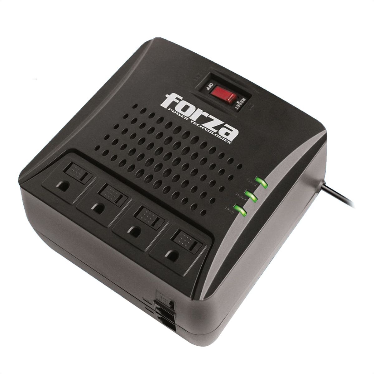 FORZA - Regulador Voltaje Automático Forza 3000va/1500w Con 4 Tomas