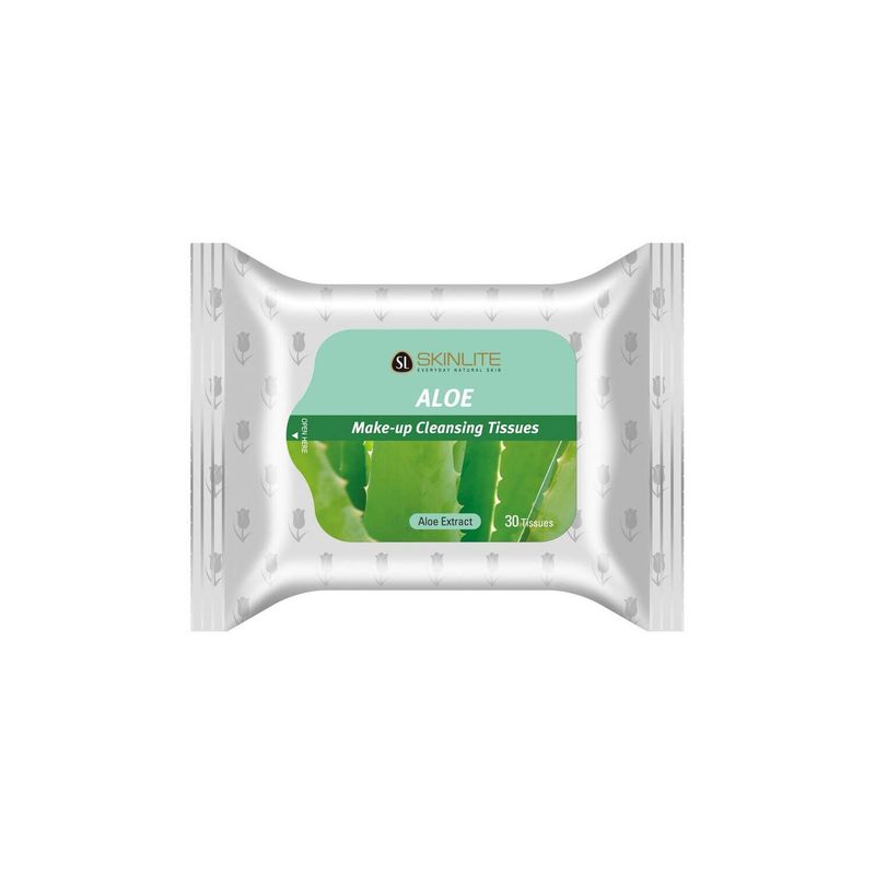 SKINLITE - Toallas desmaquillantes aloe 30 unds