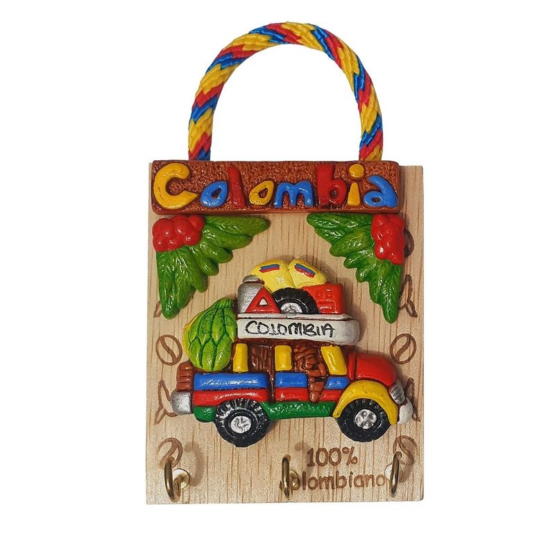 DAYOSHOP - Porta Llaves Artesanía Chiva Colombiana Decoracion