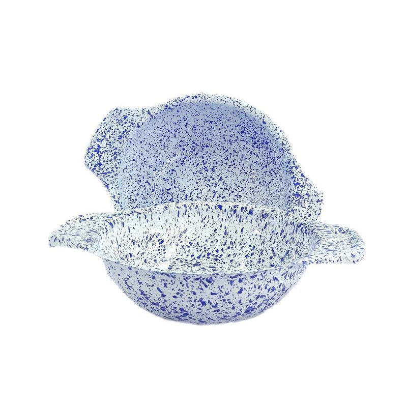 MACUIRA - Set 2 Cazuelas en Peltre 600 ml Coral Azul
