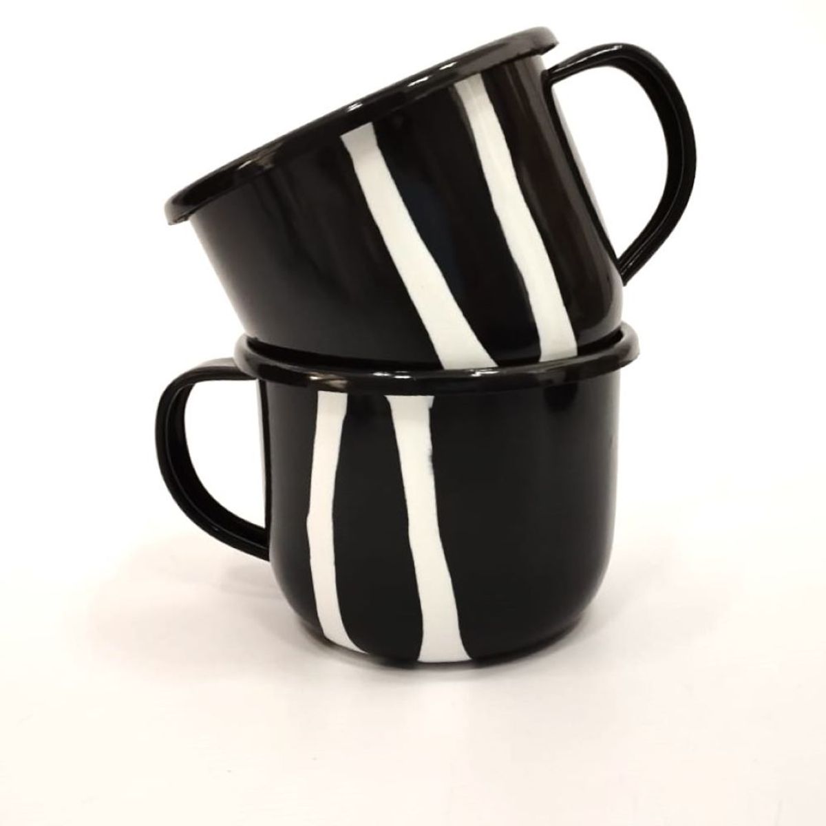 MACUIRA - Set 4 Mug Chocolatero en Peltre Manglar Negro 650ml