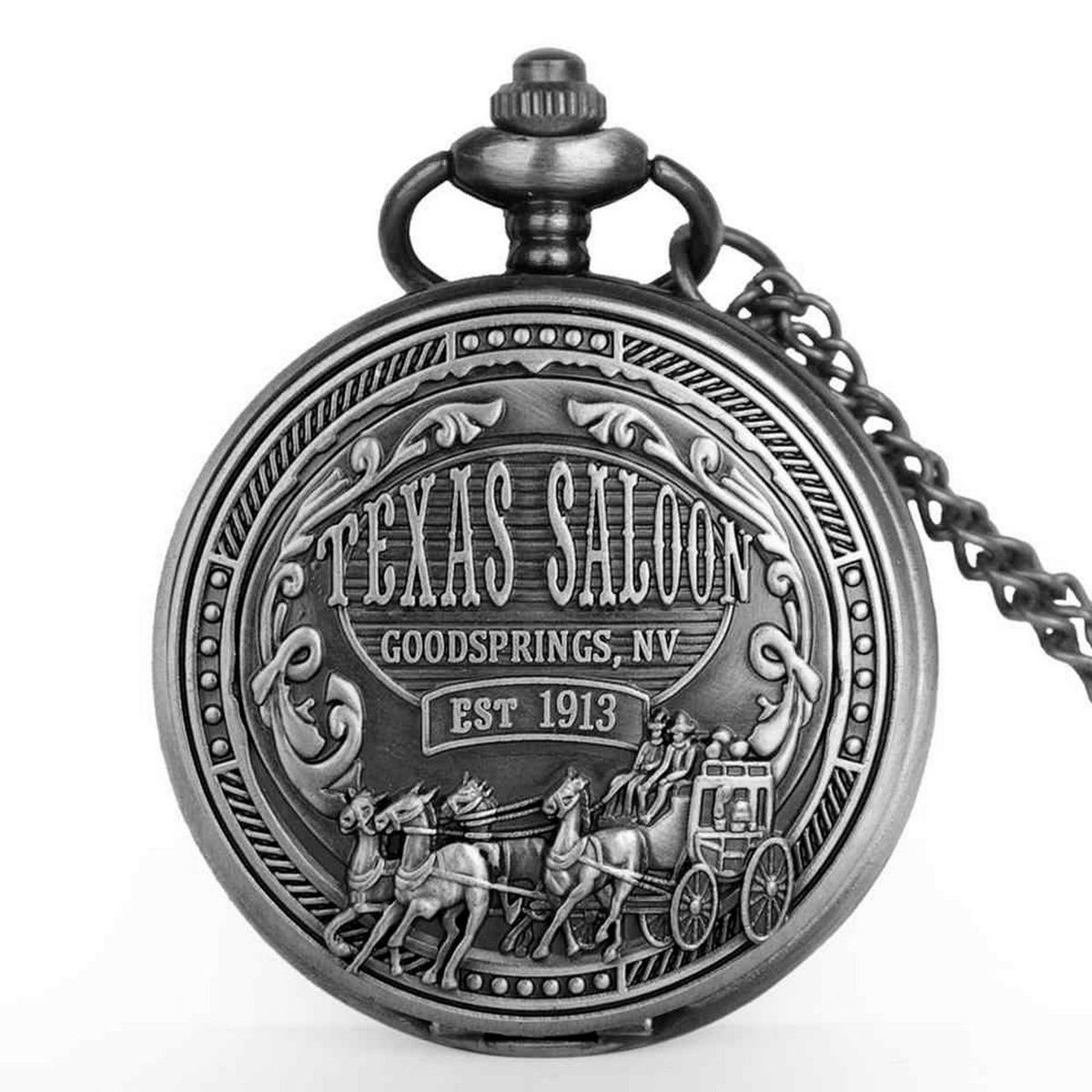DAYOSHOP - Reloj Bolsillo Texas Mas Estuche Mas Bateria