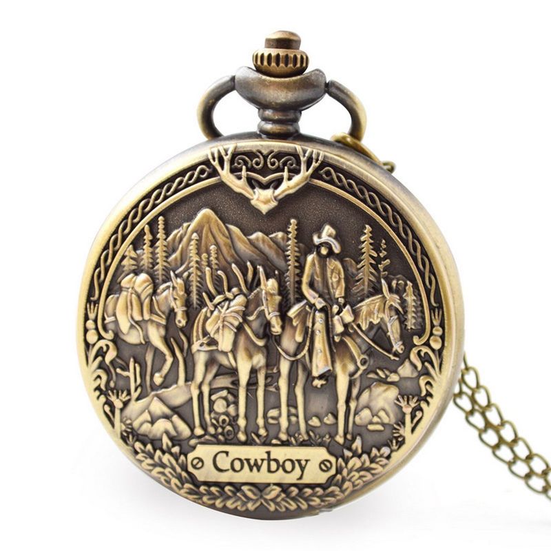 DAYOSHOP - Reloj Bolsillo Paisaje Mas Estuche Mas Bateria