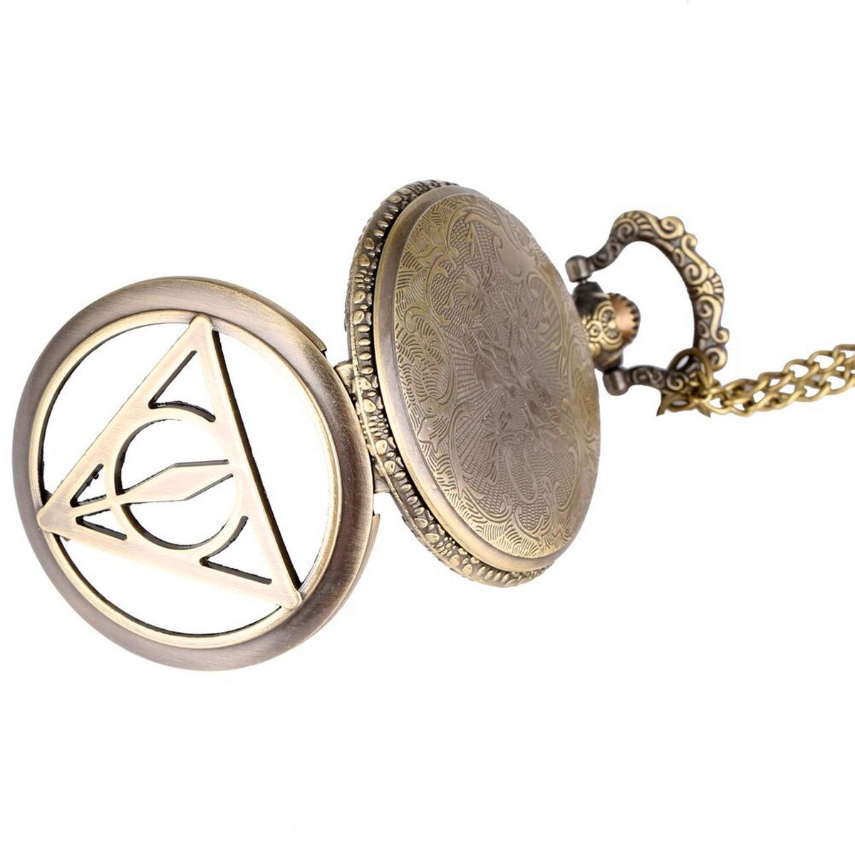 DAYOSHOP - Reloj Bolsillo Harry Potter Reliquias Mas Estuche Mas Bateria