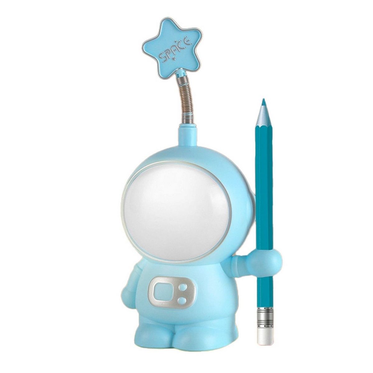 DAYOSHOP - Lampara Astronauta 3d Tajalapiz Recargable Escritorio Mesa.