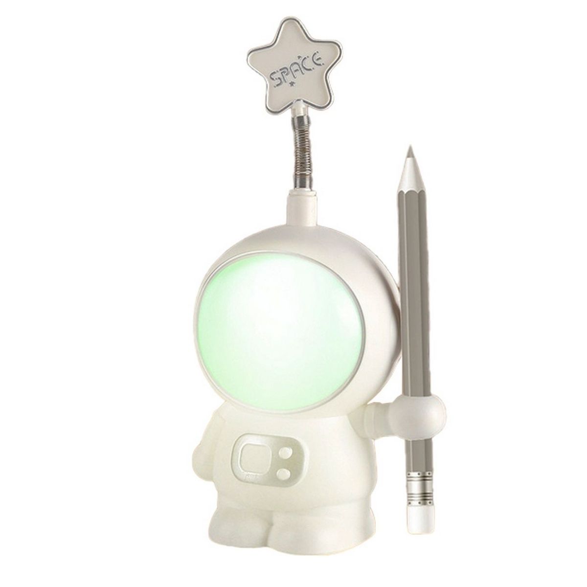 DAYOSHOP - Lampara Astronauta 3d Tajalapiz Recargable Escritorio Mesa.