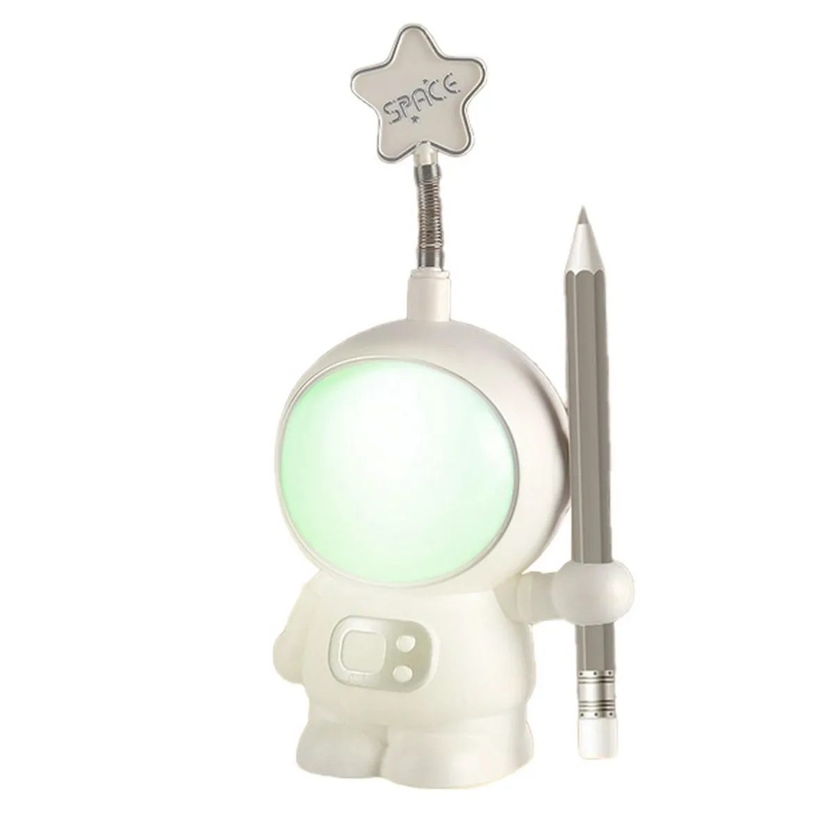 DAYOSHOP - Lampara Astronauta 3d Tajalapiz Recargable Escritorio Mesa.
