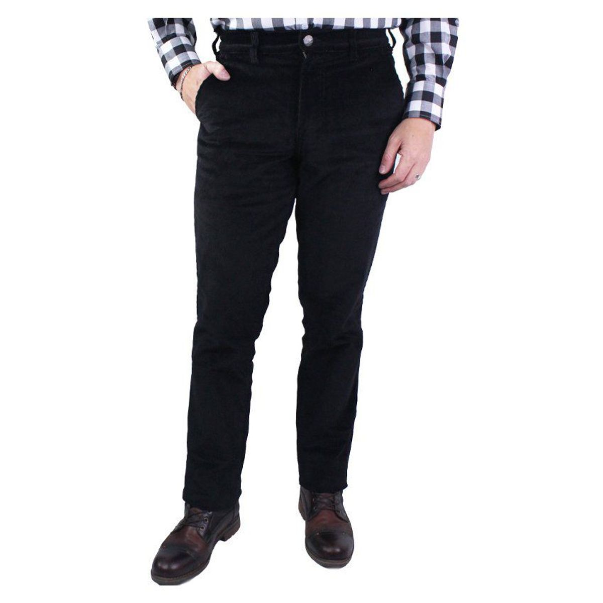 LEC LEE - Pantalón en Pana para Hombre Lec Lee - Negro