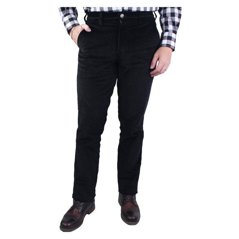 LEC LEE - Pantalón en Pana para Hombre Lec Lee - Negro.-