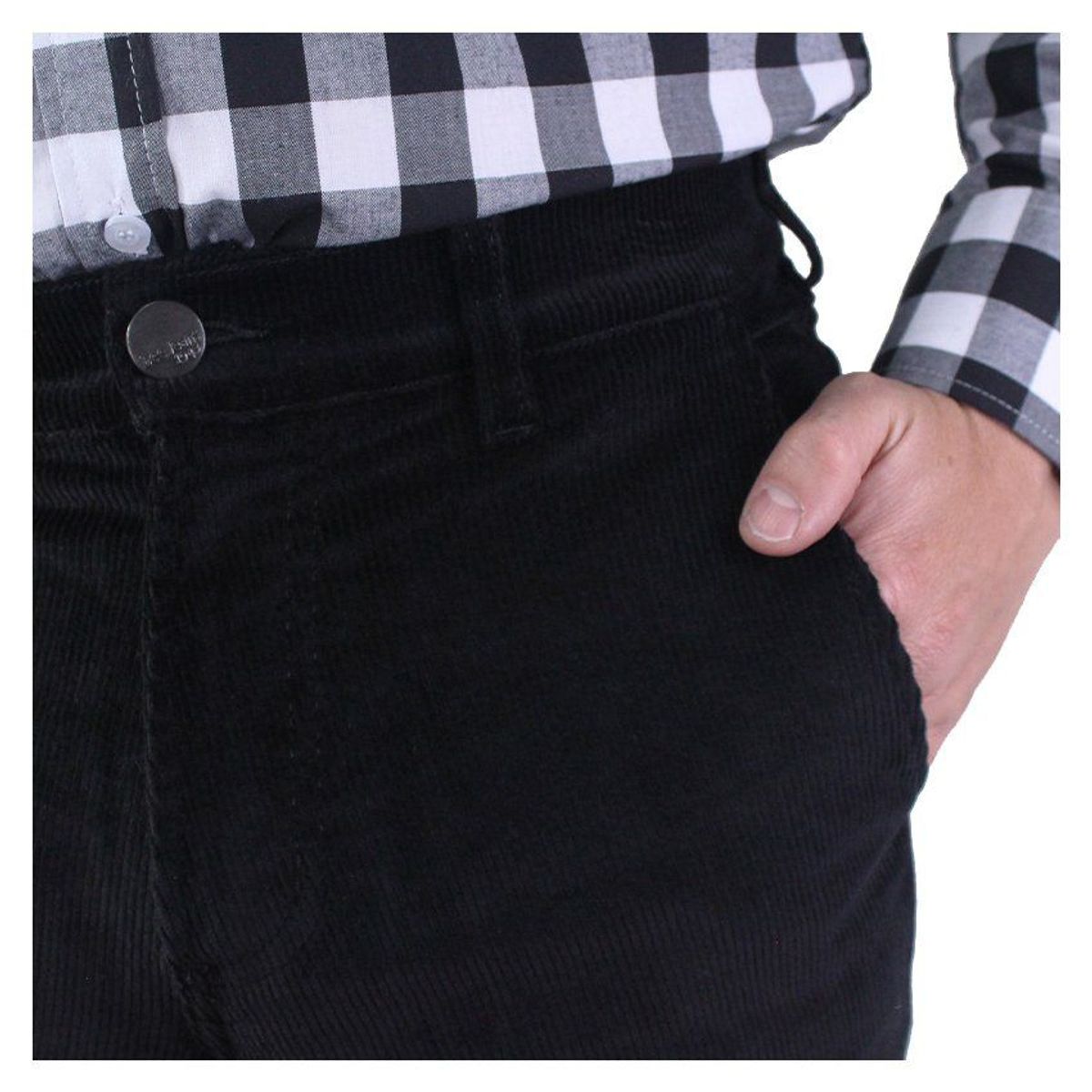 LEC LEE - Pantalón en Pana para Hombre Lec Lee - Negro