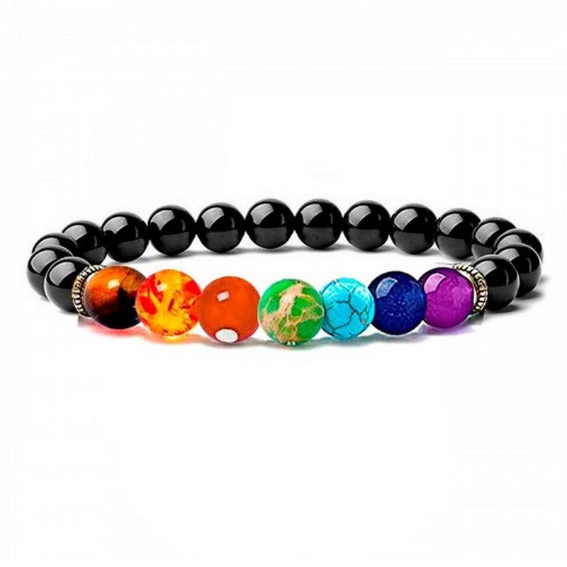 DAYOSHOP - Pulsera Cuarzo 7 Chakras + Estuche_.