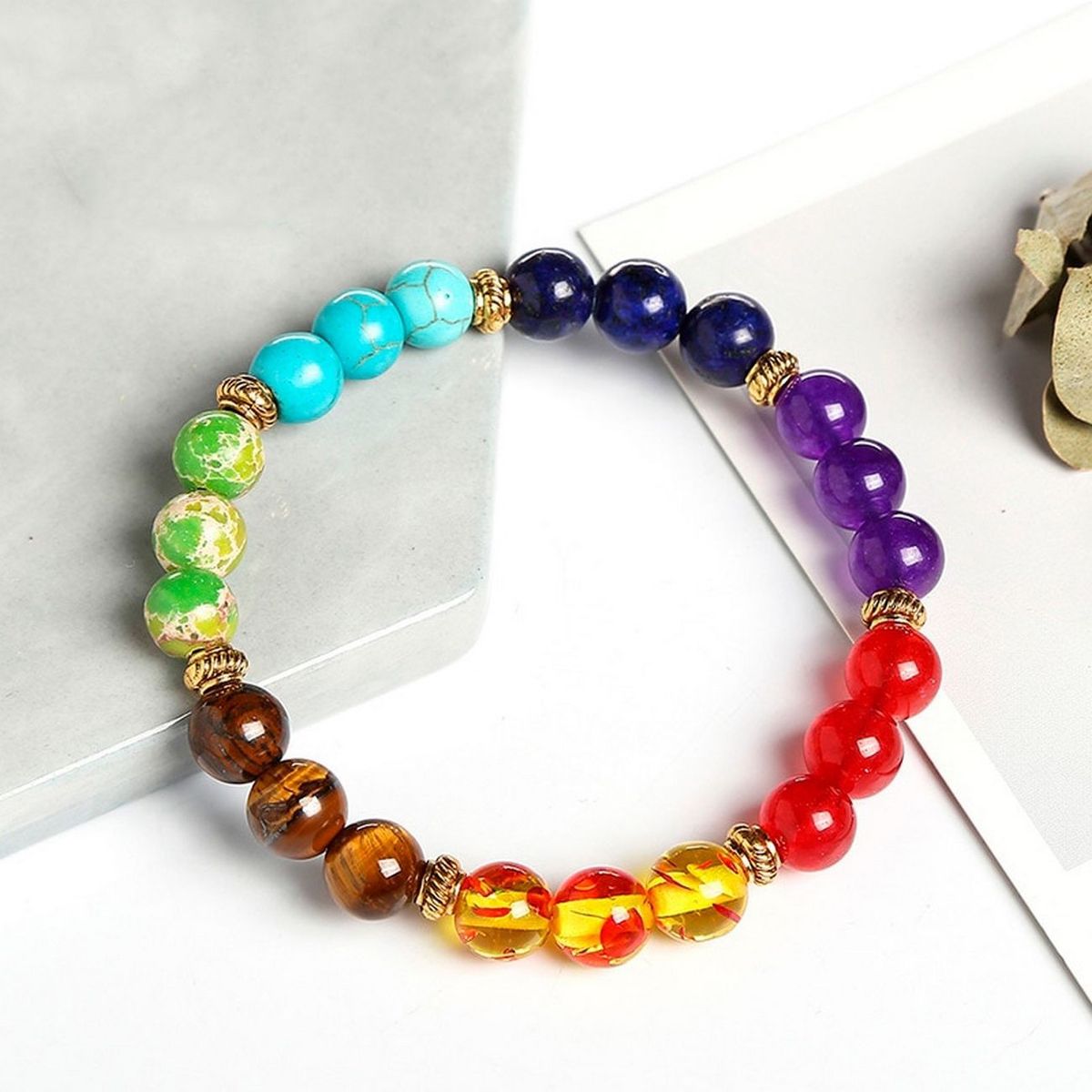 DAYOSHOP - Pulsera 7 Chakras Unisex + Estuche_.