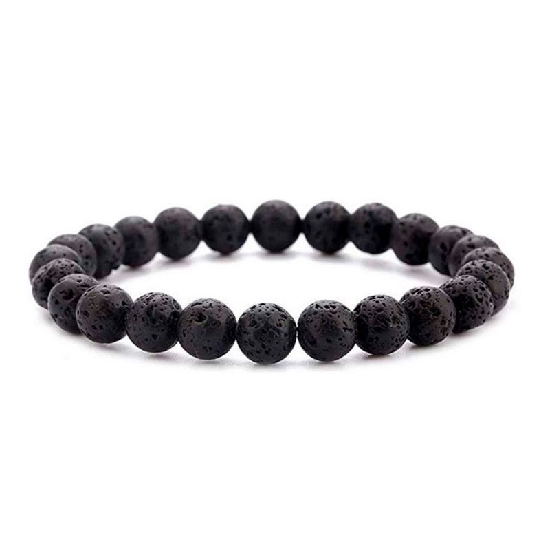 DAYOSHOP - Pulsera Piedra Volcánica Unisex  Estuche