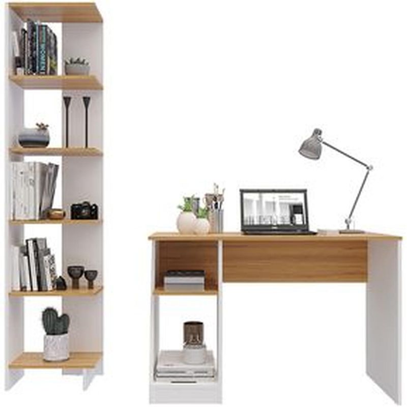 MADERKIT - Escritorio Y Biblioteca Ragnar Maderkit Color Duna
