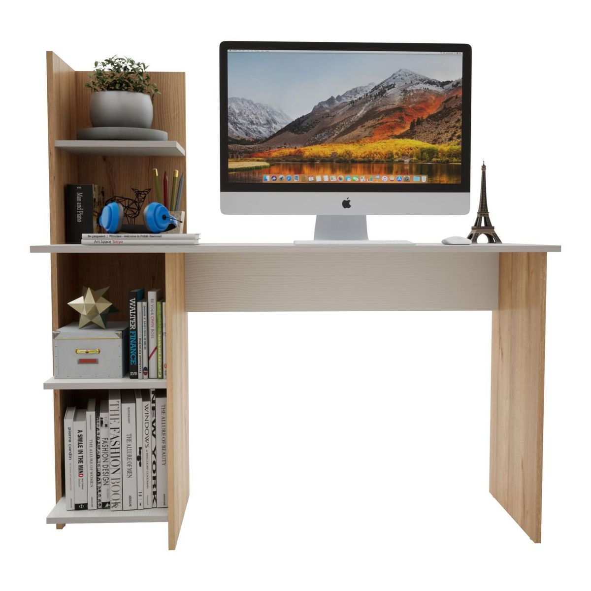 MADERKIT - Escritorio Biblioteca Maderkit Color Duna M01588