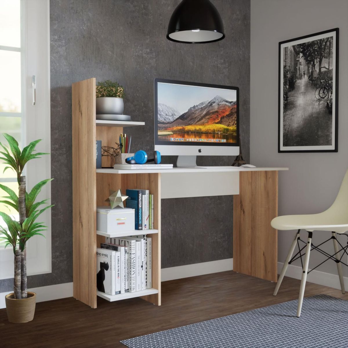 MADERKIT - Escritorio Biblioteca Maderkit Color Duna M01588