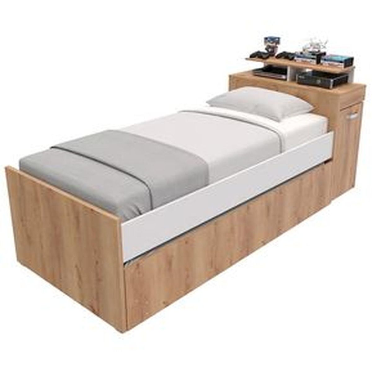 MADERKIT - Cama Nido Multifuncional Con Escritorio Maderkit 01170-prm