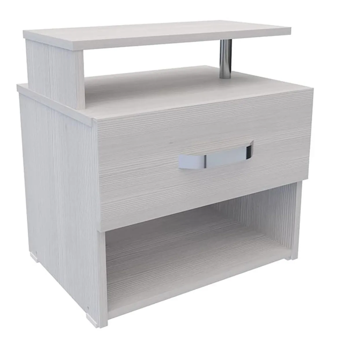 MADERKIT - Mesa De Noche Der/izq Color Blanco M01396