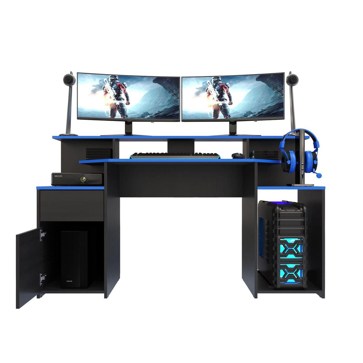 MADERKIT - Escritorio Gamer Max Color Wengue Neo