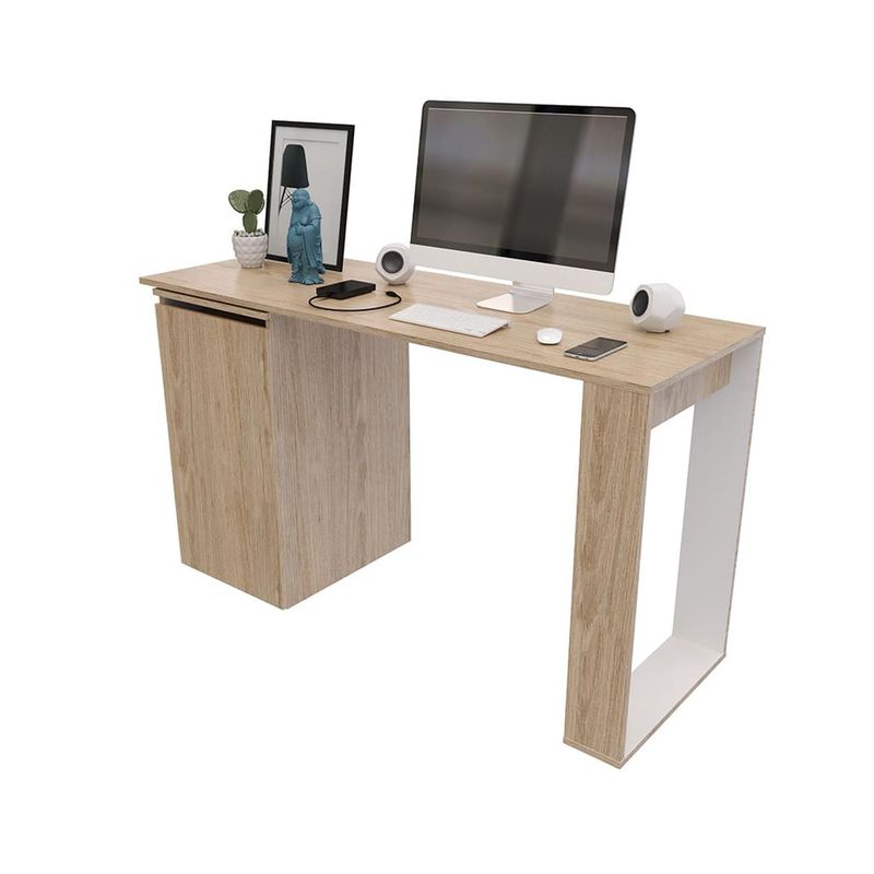 MADERKIT - Escritorio en Madera Doble Extensible (Dos Puestos de Trabajo)