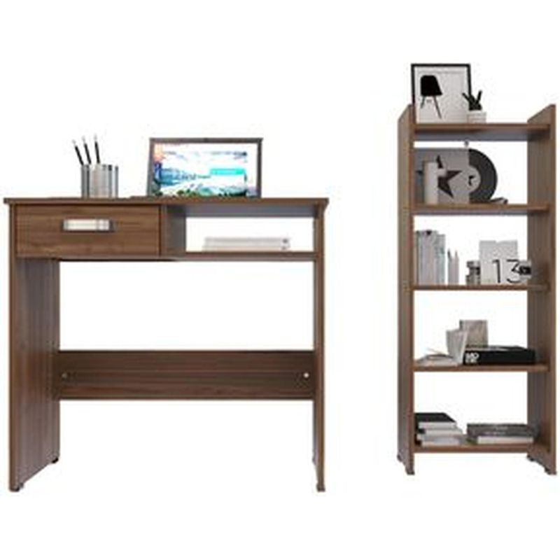 MADERKIT - Mueble Escritorio + Biblioteca Maderkit Color Gales P00179