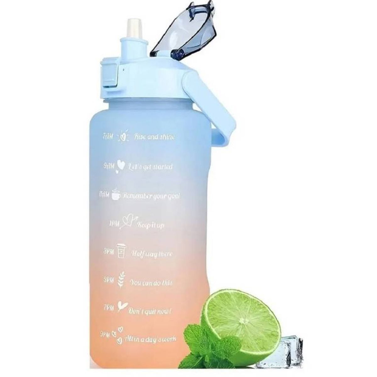 ONE PIXEL - Termo Botella De Agua 2 Litros Con Pitillo