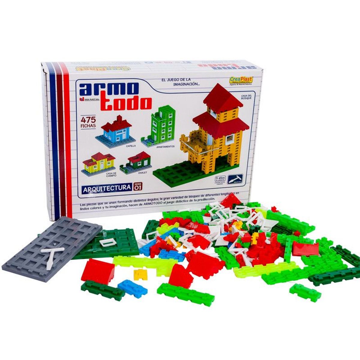 CREAPLAST - Armotodo Set de Arquitectura x5 Creaplast - Multicolor