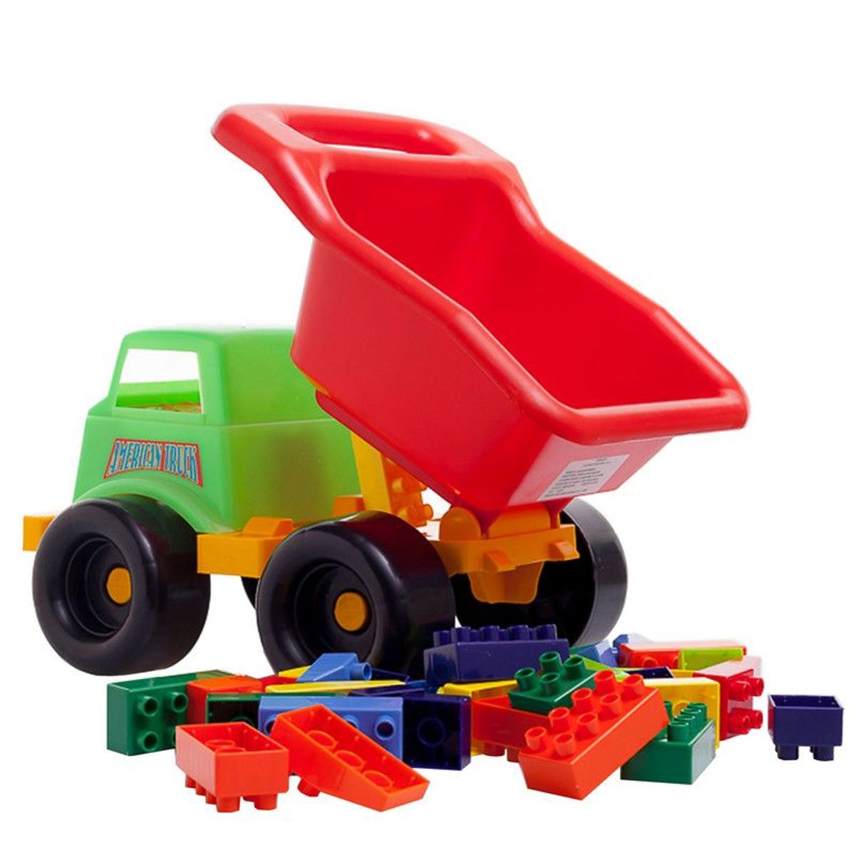 CREAPLAST - American truck con Bloques Creaplast - Multicolor