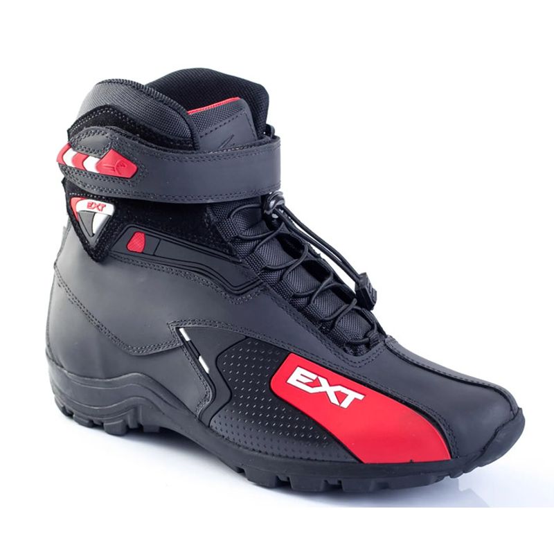HERREROS - Bota Hombre Motero -Herreros- Extreme Negro x Rojo