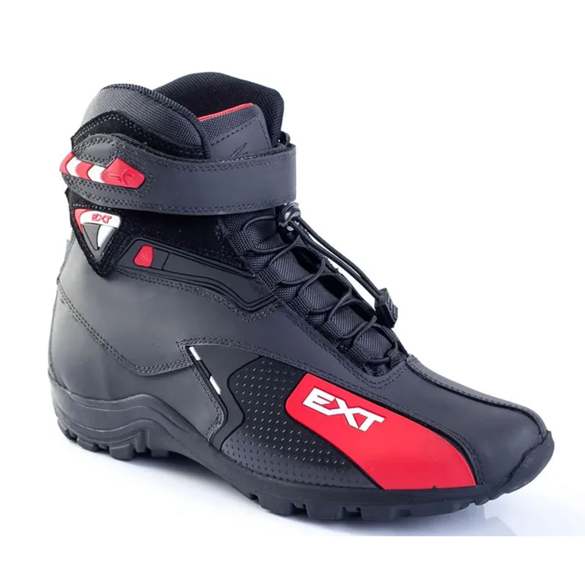 HERREROS - Bota Hombre Motero -Herreros- Extreme Negro x Rojo