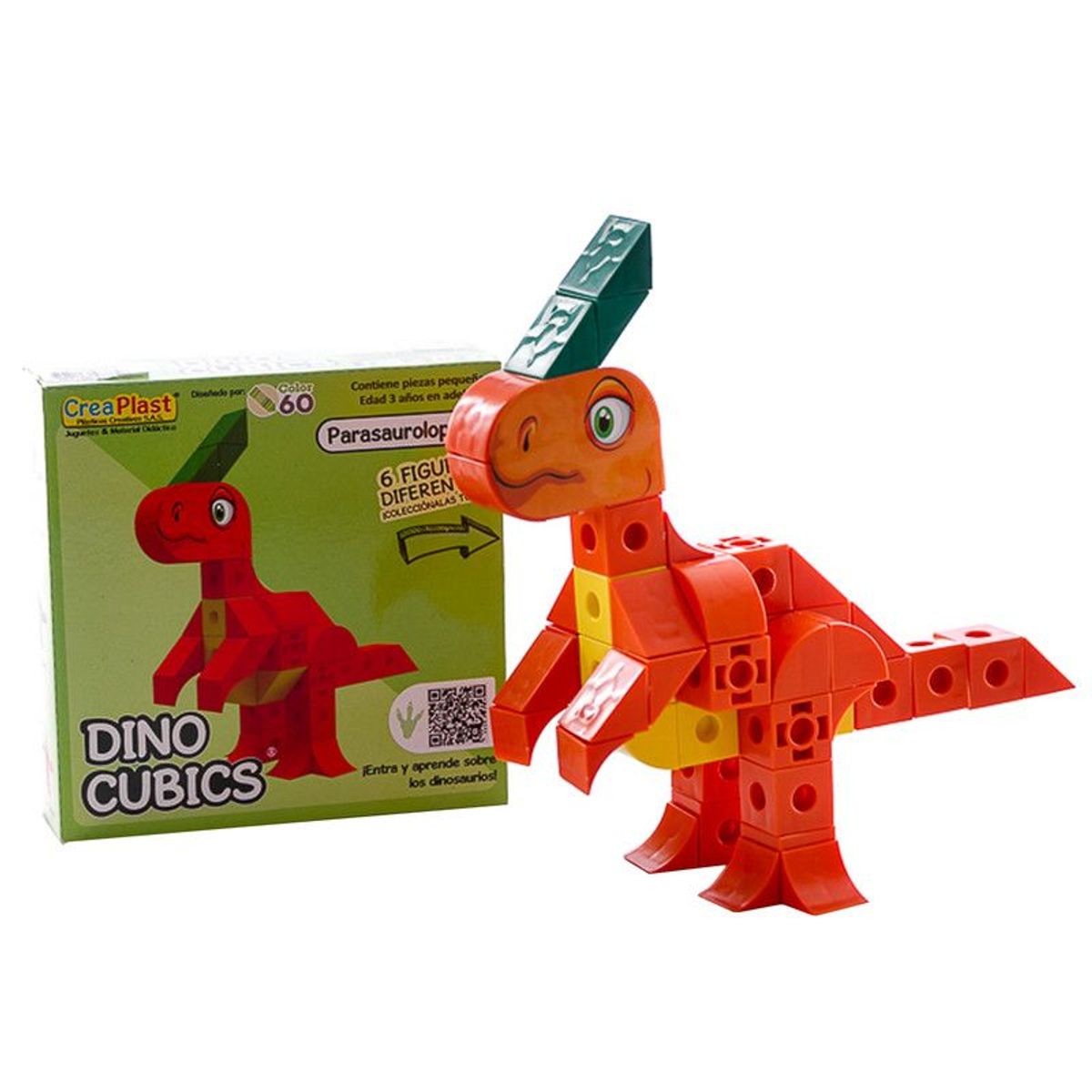 CREAPLAST - Parasaurio Cubics Creaplast - Dinocubics